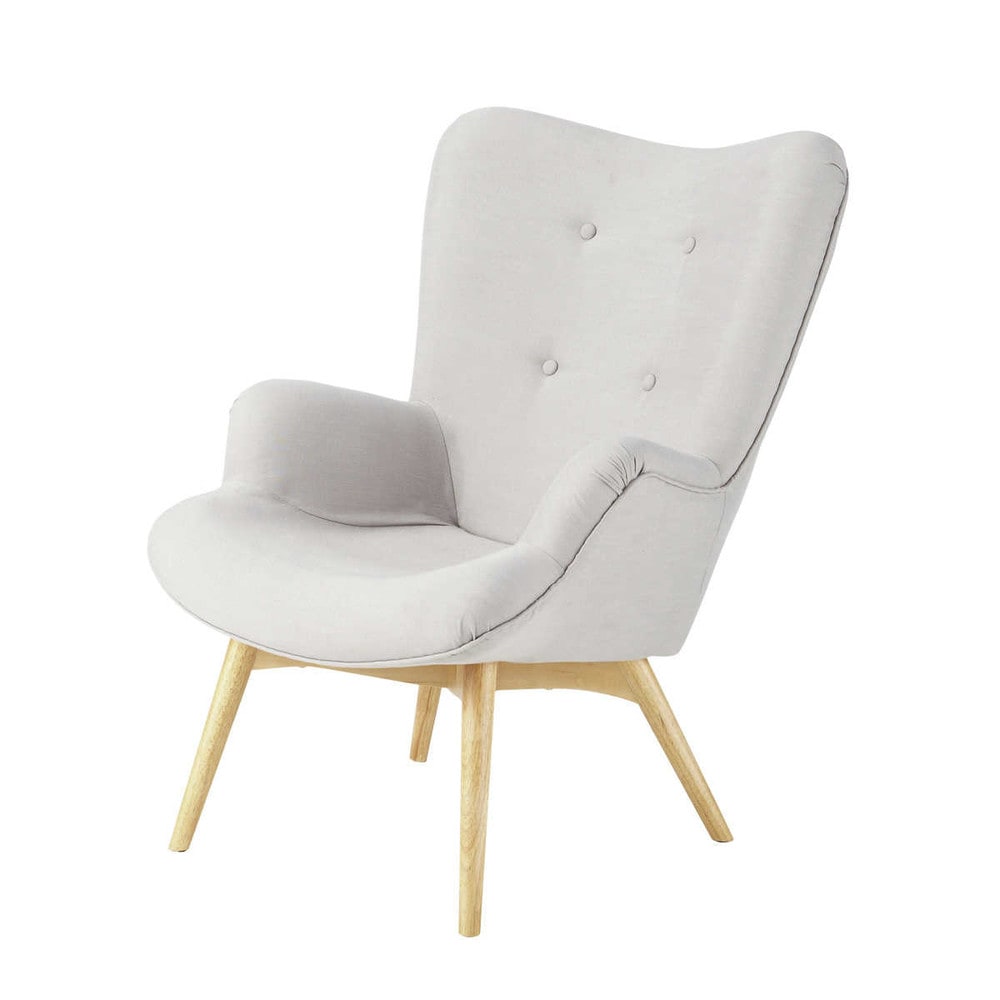 Fauteuil scandinave gris