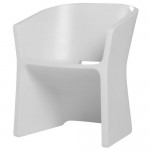 Fauteuil sliced blanc 