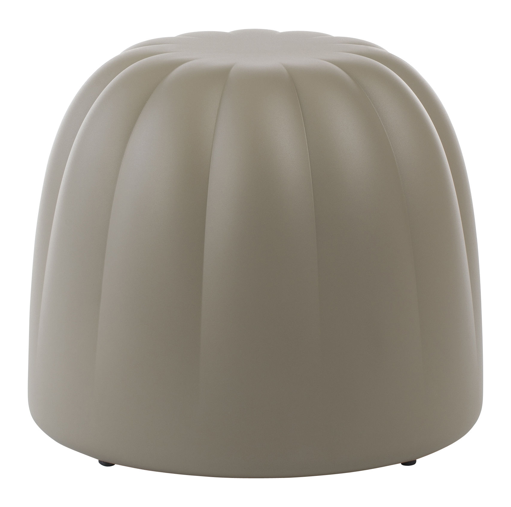 Pouf canelé ( PM ) gris 